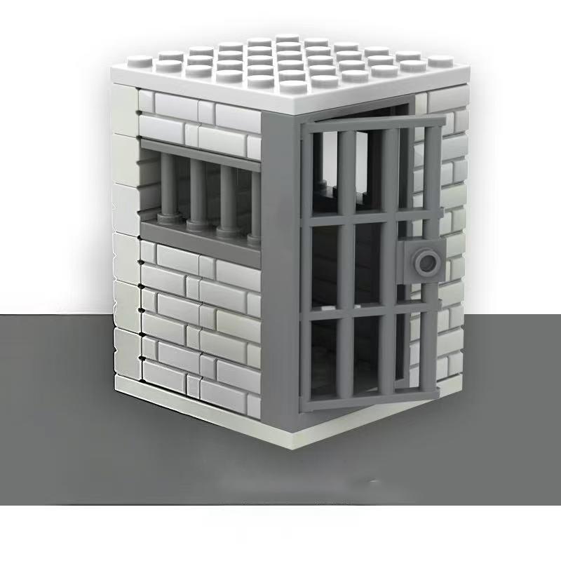 Stație Educativă de Asamblare Poliție Set Cărămizi Evadare din Închisoare Colecție Jucării Cărămidă Copii