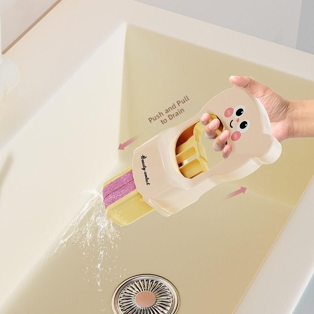 New Mini Foldable Desktop Mop Cartoon Bear Wet Dry Use on Absorbent Sponge Mop Table Wiping Tool Durable Desktop Lazy Small Mops