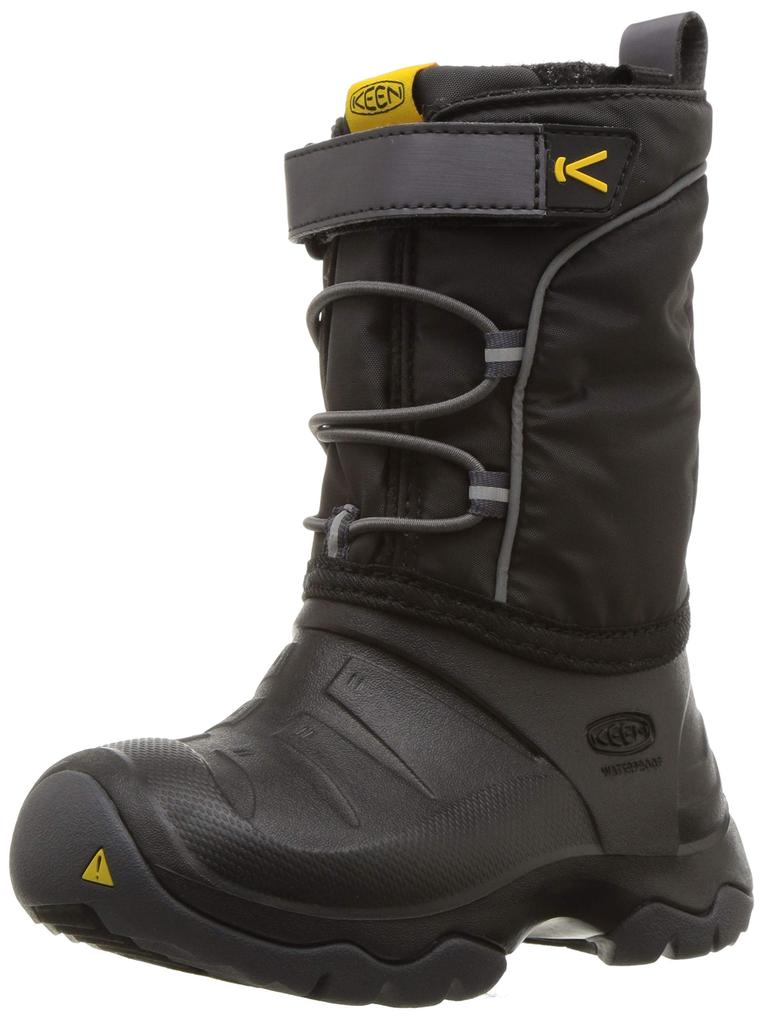 KEEN LUMI BOOT WP Sneakers for Boys and Size (Sizes 15.0-19.5cm), Waterproof, Lightweight, School, Girls, Black/Magnet, 18.5cm