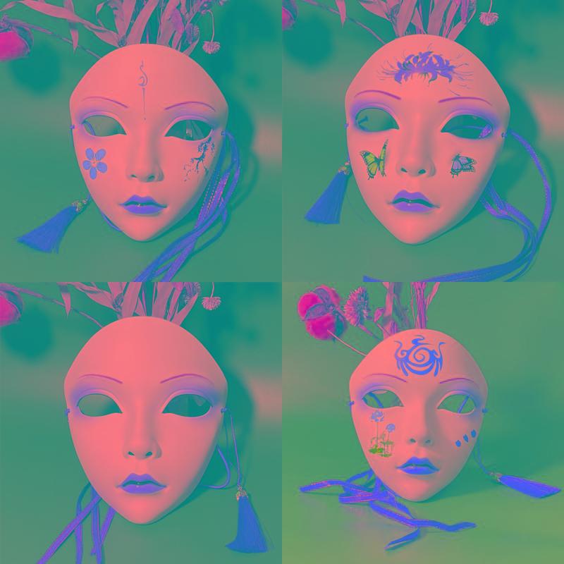 1Pcs Halloween Party Decoration Cosplay Journey To The West Spider Spirit Anime Mask Costume Role Play Masquerade Masks