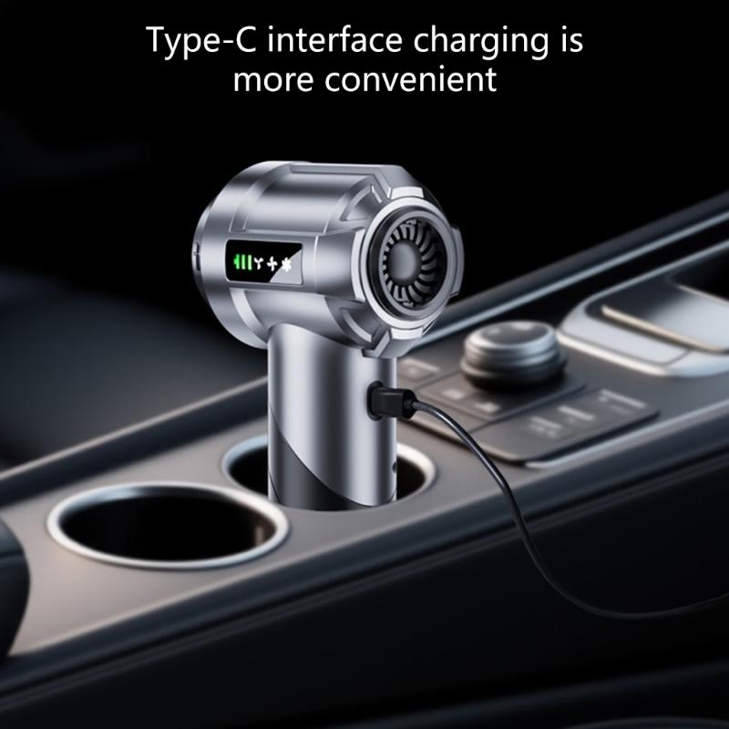 Practical Wireless Car Vacuum Cleaner with 90 Degree Flexible Handle & Removable Filter Suitable for Auto Interior Care
