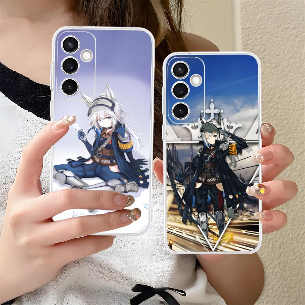 Arknights Grani Clear Mobile Phone Case for Samsung Galaxy S25 S24 S23 S22 S21Plus FE Ultra Colorful Cover