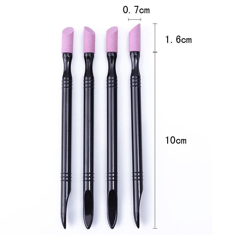 Nail Art Pen Dead Skin Remover Washable Cuticle Pusher Manicure Trimmer Nail Art Tool