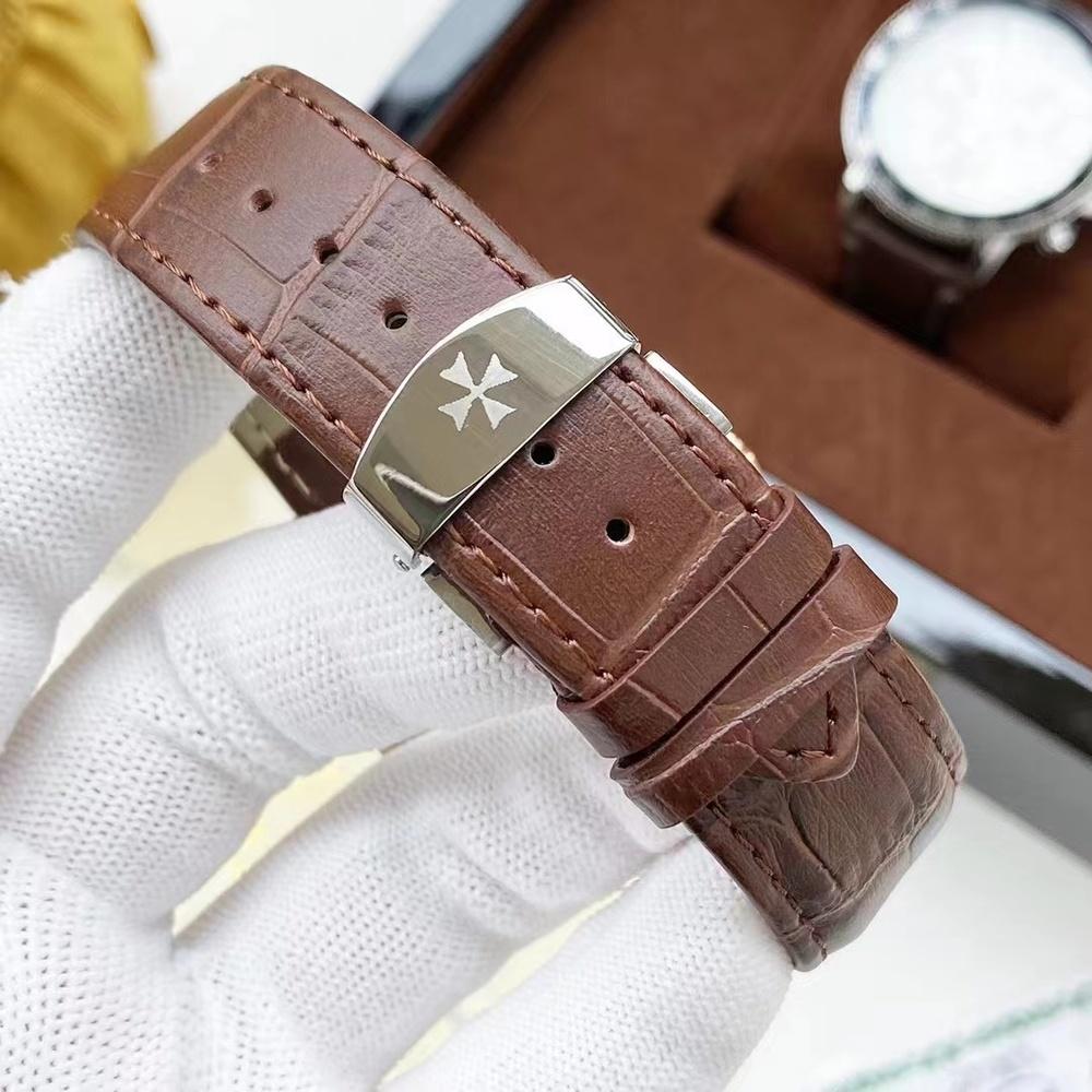 Business Casual Men's Automatic Stainless Steel Mechanical Watch Leather Strap