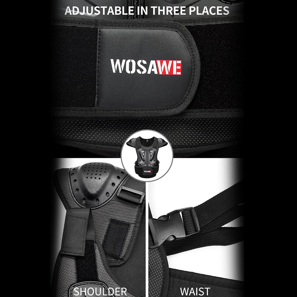 Wosawe Schutzausrüstung für Motorradrennen Motocross-Knieschützer und Ellbogenschützer