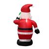 Inflatable Christmas Outdoor Lighted Yard Decoration Santa Claus With Candy Cane 1.2m Tall