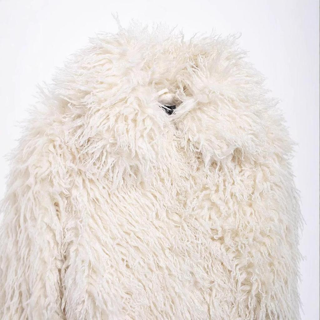 2024 Autumn Women's European & American Style Faux Fur Coat - Simple Fashion