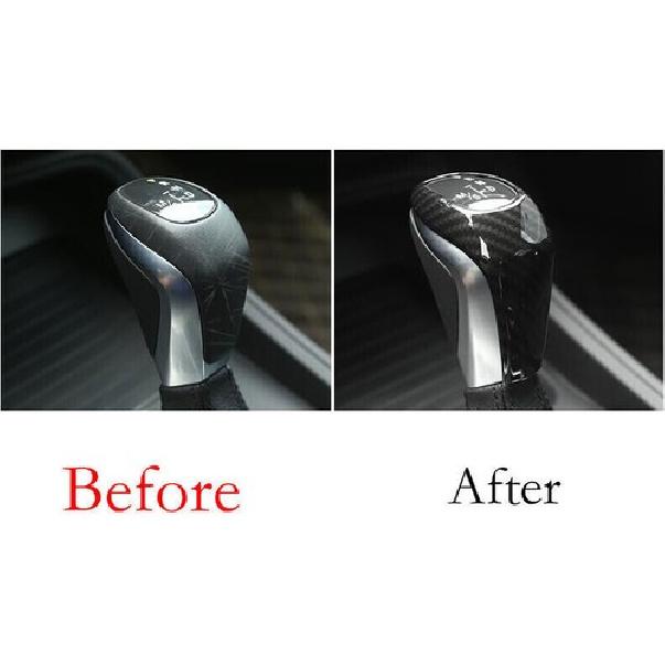 Central Console Gear For BMW 2 Series Touring Carbon Fiber Shift Knob Trim 15-19