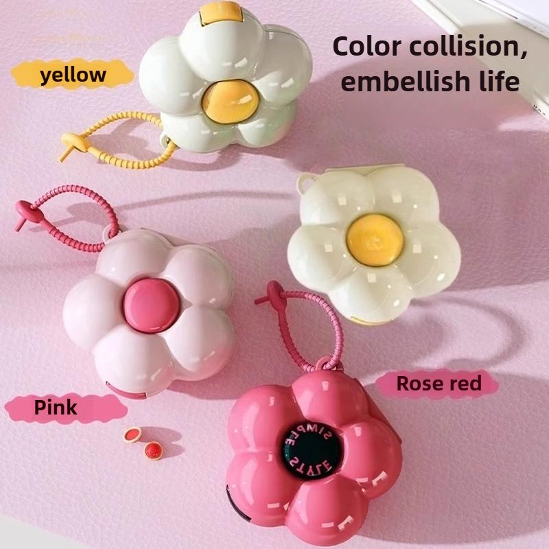 Portable, sealed, multi-functional, portable medicine box, dopamine wind medicine tablets, mini flower storage box