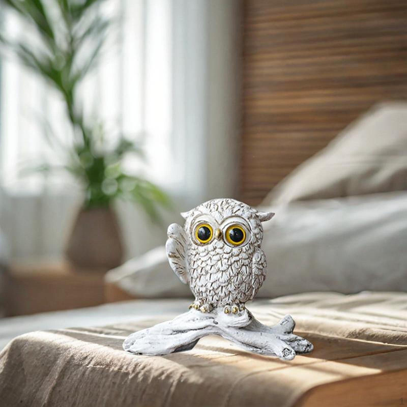 

Элегантная фигурка совы, домашний декор, скульптура для стола или полки 12x5x10cm_1 owl wave hand