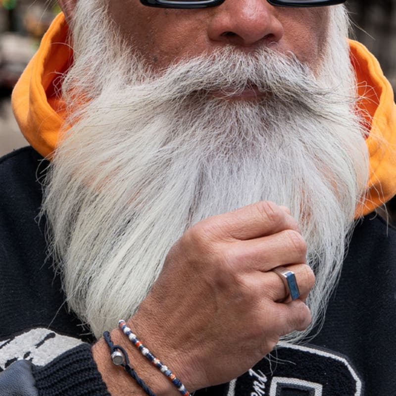 PIG & HEN Signet 7 Ring - Lapis Lazuli X Silver