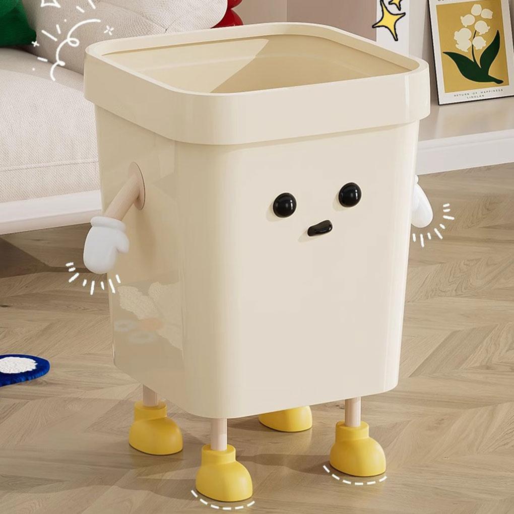 Wastebasket For Bathroom Pressure Ring For Secure Garbage Bag Placement Garbage Bin For Kitchen