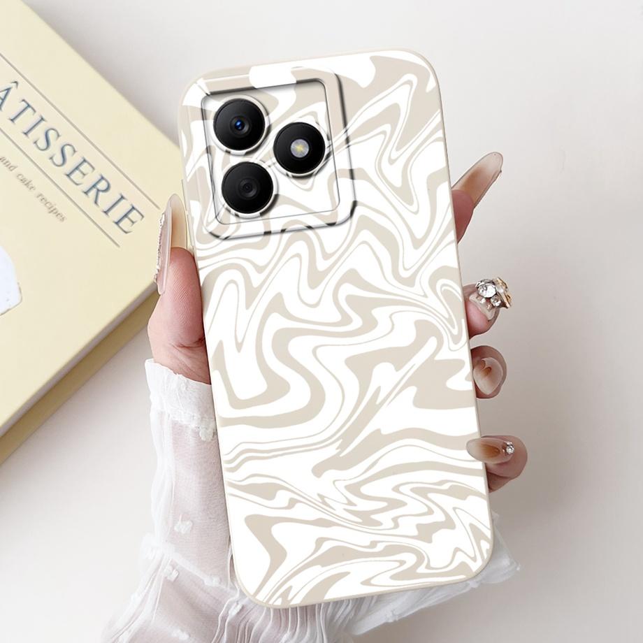 Pour Realme C63 C61 Global 4G Narzo N63 Coque Housse Silicone Souple Fleur Papillon Girly Mode Peinture Étui Téléphone Pare-chocs Fundas