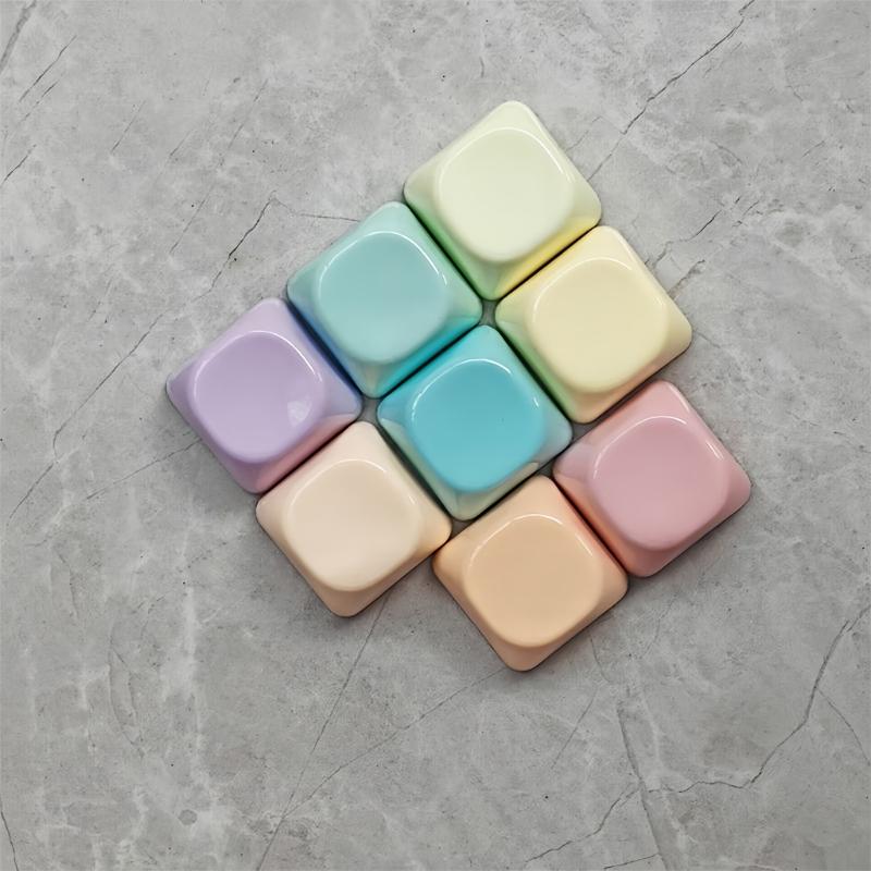 Rainbow PBT Keycaps with Mirror Polishing MOA Profile for Mechanical Keyboards Ensuring Longevity and Anti Fade Performances