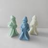 Christmas Santa Silicone Mold DIY Epoxy Resin Molds Table Ornament Mould Scented Candle Plasters Making Tool Easy Clean