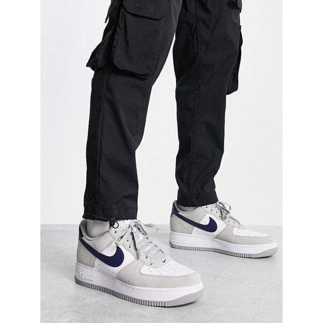 

Серые и темно-синие ретро-кеды Nike Air Force 1 '07