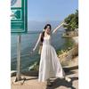 Plus Size French Style Lace Camisole Dress & Sun Protection Cardigan Set