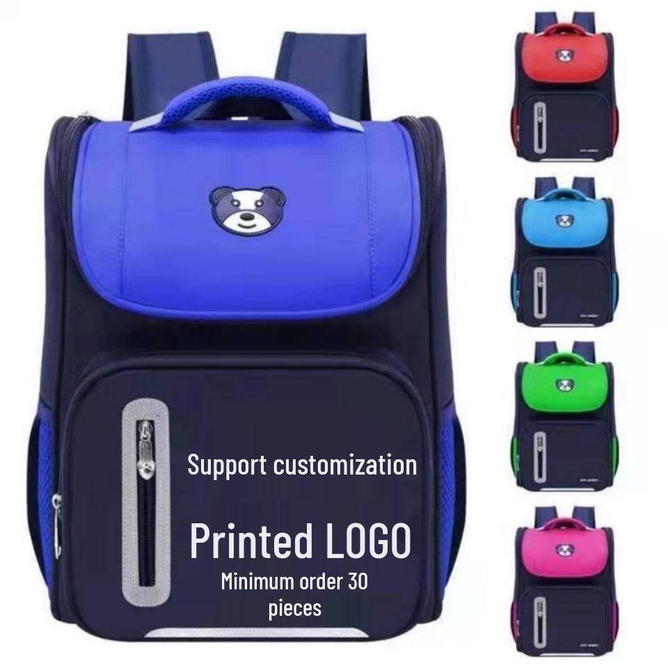 Children's Korean Style Backpack: Spine Protection, Double Shoulder for Boys & Girls - Ideal for Kindergarten & Primary School