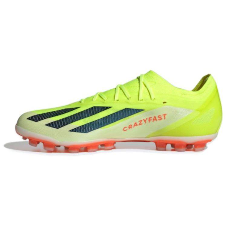 Adidas X Crazyfast Elite Lace AG (Rubber Short Studs) Slip Resistant Durable Lightweight Soccer Shoes Men Soccer Shoes Yellow Red ID0271