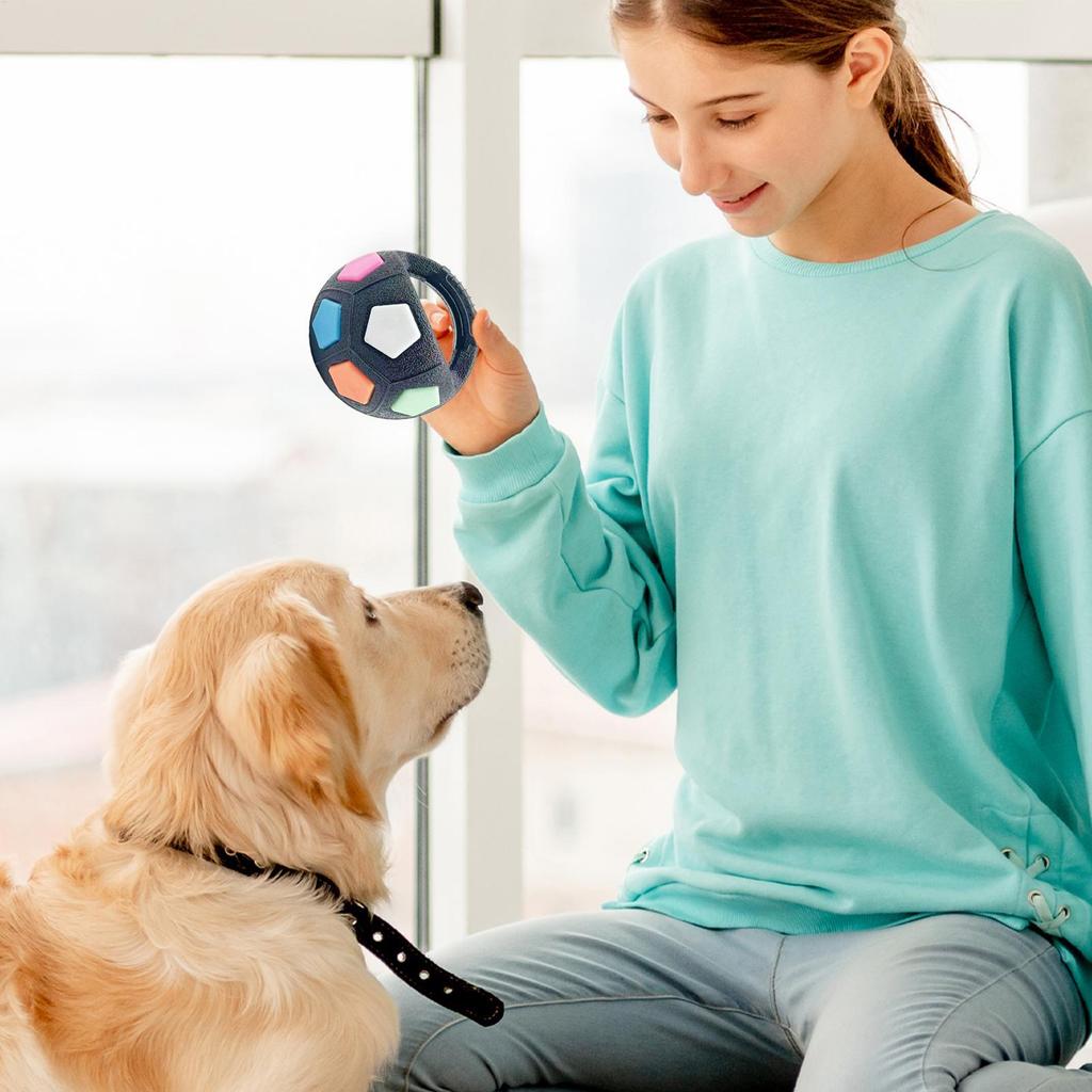 Tough Interactive Squeaky Ball Toy for Dogs - Durable Chew Toy for Aggressive Chewers, Pet Training & Fetch Play
