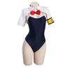 Pupubanbanya Lavender Disciplinary Committee Swimsuit with Pads, Suitable for Swimming, Cosplay Costume, Christmas, Halloween Costume, Size L+