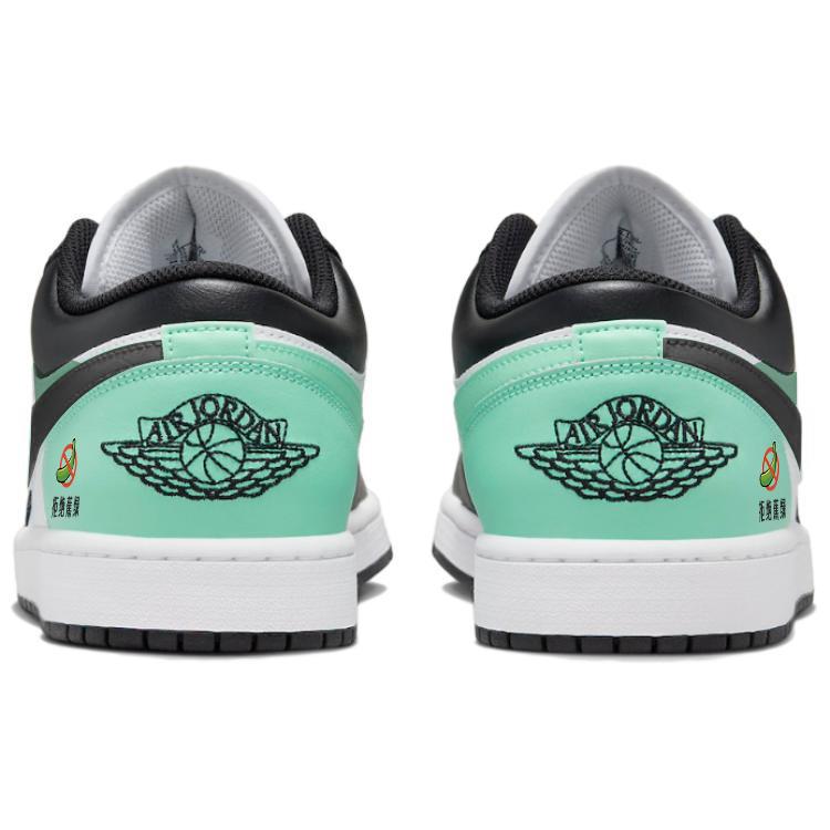 Jordan Air Jordan 1 Vintage Basketball Shoes Men's Low top Green/White 553558-131(Team56-hello)