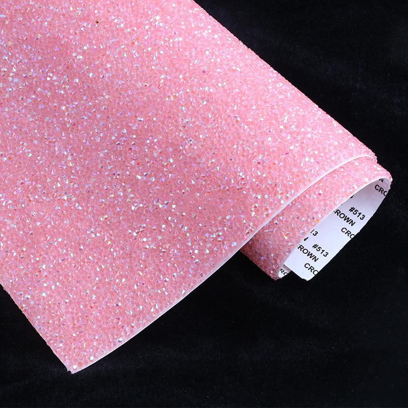 VC 20*24cm *40 Self-Adhesive Glass 3D Eco-Friendly Rhinestone Flatback 14 Facets Strip Sticker DIY Accessories Phone
