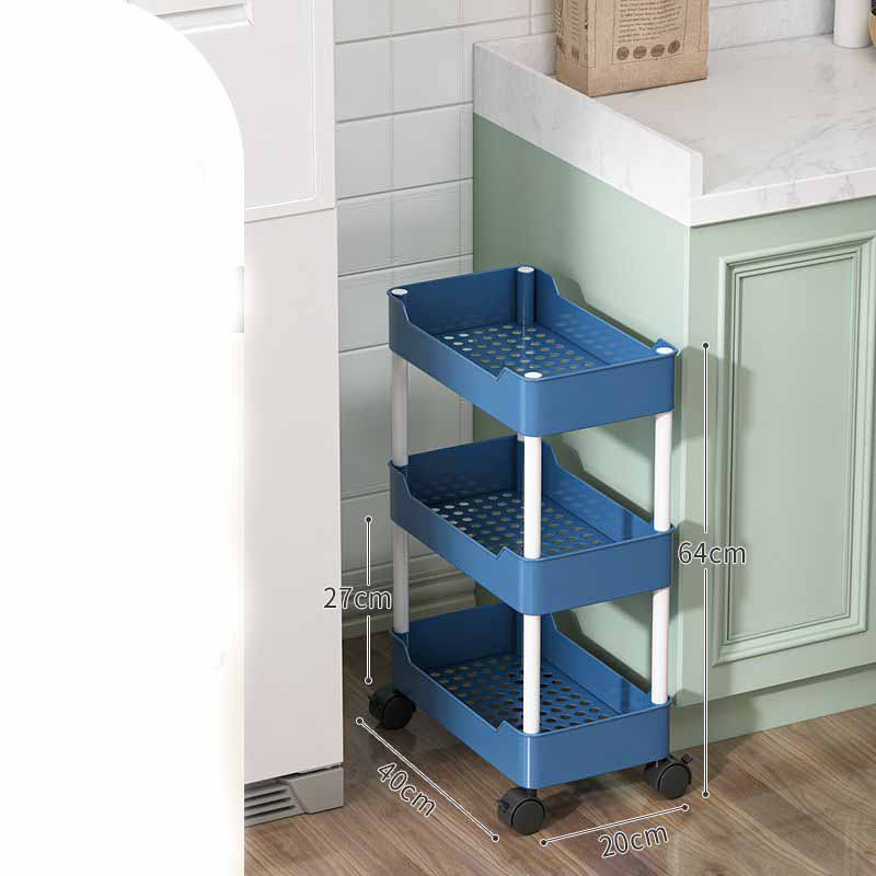 Mobile Storage Shelf Interspace Gap Shelf Kitchen Storage Shelf Bathroom Storage Rack Fridge Side Seam Finishing Rack