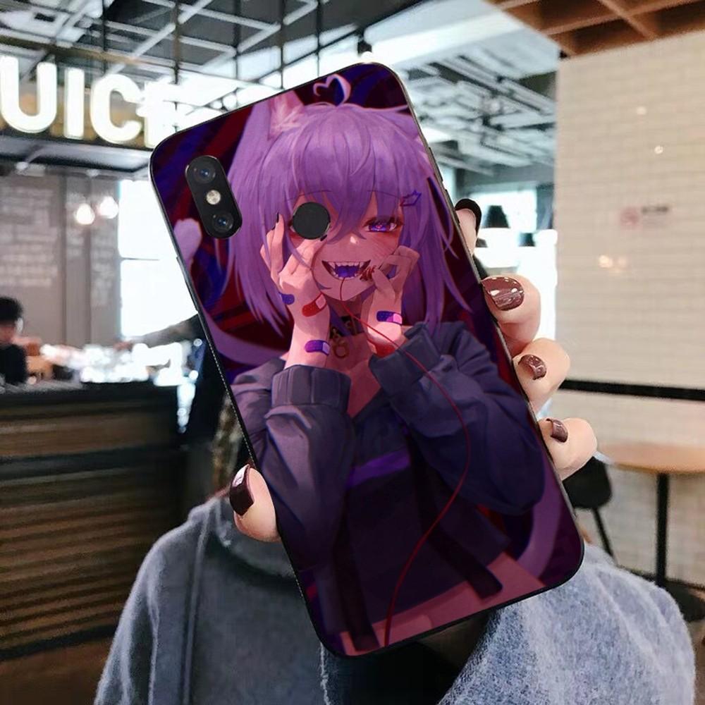 

Чехол для телефона Kawaii Nekomata Okayu для Xiaomi Mi 5X 8 9 10 11 12 lite pro 10T PocoX3pro PocoM3 Note 10 pro lite Xiaomi Mi 10 Pro