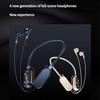Thin Radio Sports Earphones with Constructed Shade Screen and Ergonomic Neck Plan