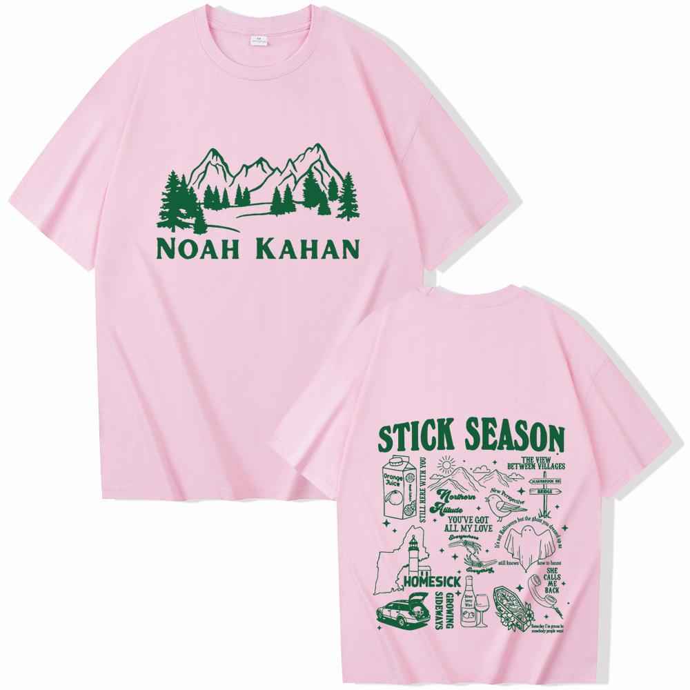 

Noah Kahan Stick Season 2025T-shirt Women O-neck Summer Casual Shirt T Shirt T Shirt for Men Regular Printing L