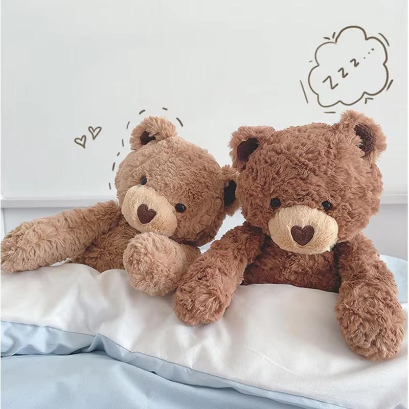 40cm Süßer Lockiger Liebe Teddybär Plüschtier Kuschelbär Puppen Kinder Geburtstagsgeschenk Kissen Teddybär Zuhause Wohnzimmer Schlafzimmer