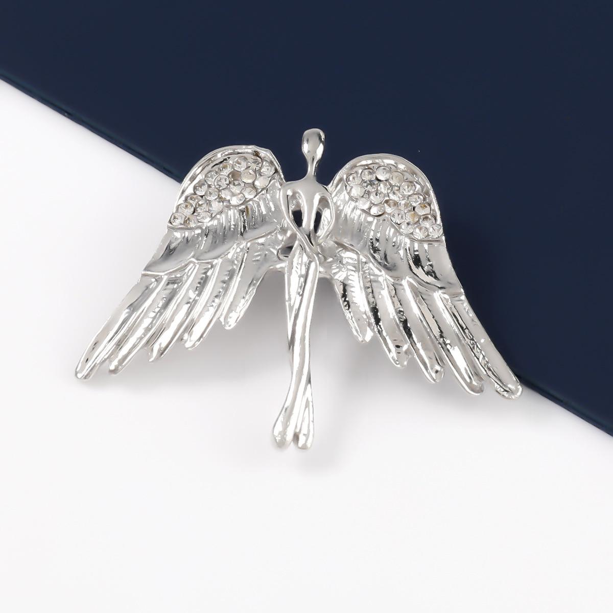 

Интернет-знаменитость сплав бриллиантовый ангел брошь девушка милая булавка ретро поп корсаж серебряный