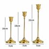 3PCS Vintage Metal Aluminum Candle Holder Set Design Dining Decor Candlestick Stand Tabletop Placement Candlestick Holder Hotel