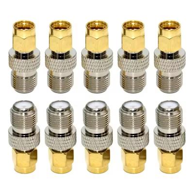2pcs/Group SMA Male Turn F Female Copper RF Conversion Head Smaj/FK SMA Internal Thread Inner Needle Turn F External Thread Inn