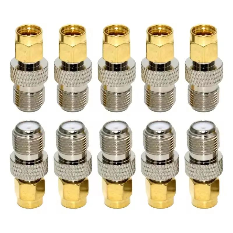 2pcs/Group SMA Male Turn F Female Copper RF Conversion Head Smaj/FK SMA Internal Thread Inner Needle Turn F External Thread Inn