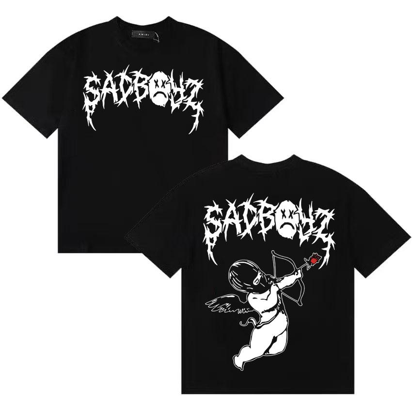 Rapper Junior H Sad Boyz Ya No Quiero Nada T Shirt Unisex Women Fashion Short Sleeve Double Sided Print Pop Oversized Tee Teenagers
