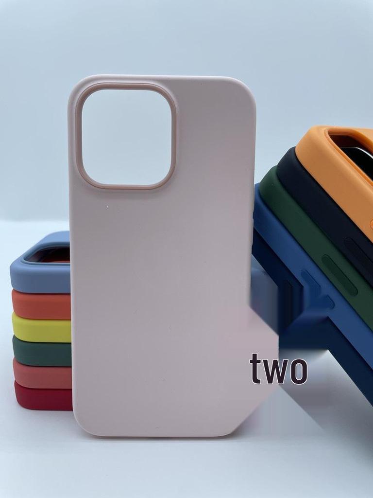 Apple 13 Pro Max Liquid Silicone Case with Pop-up Window & Full Coverage