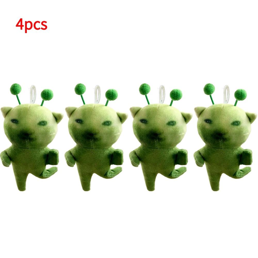 Green Alien Cat Plush Toy Stuffed Animal, Creative Ugly Cute Plushie Keychain For Gifts Green Alien Cat Plush Toy Stuffed Animal