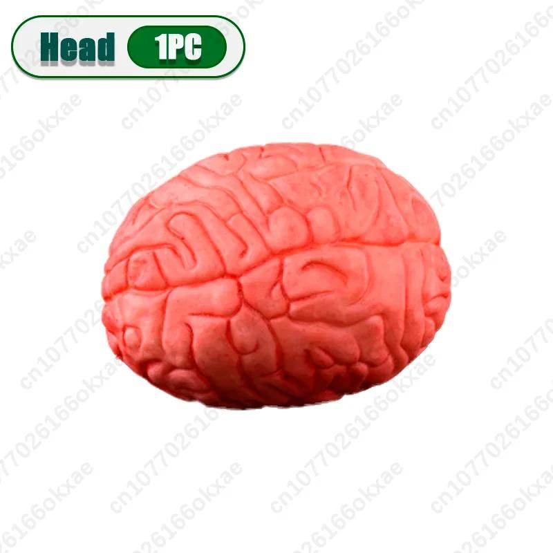 1-5PCS Halloween Horror Simulation Human Limbs Props Fake Hands Feet Brain Heart Haunted House Party Decoration Accessories
