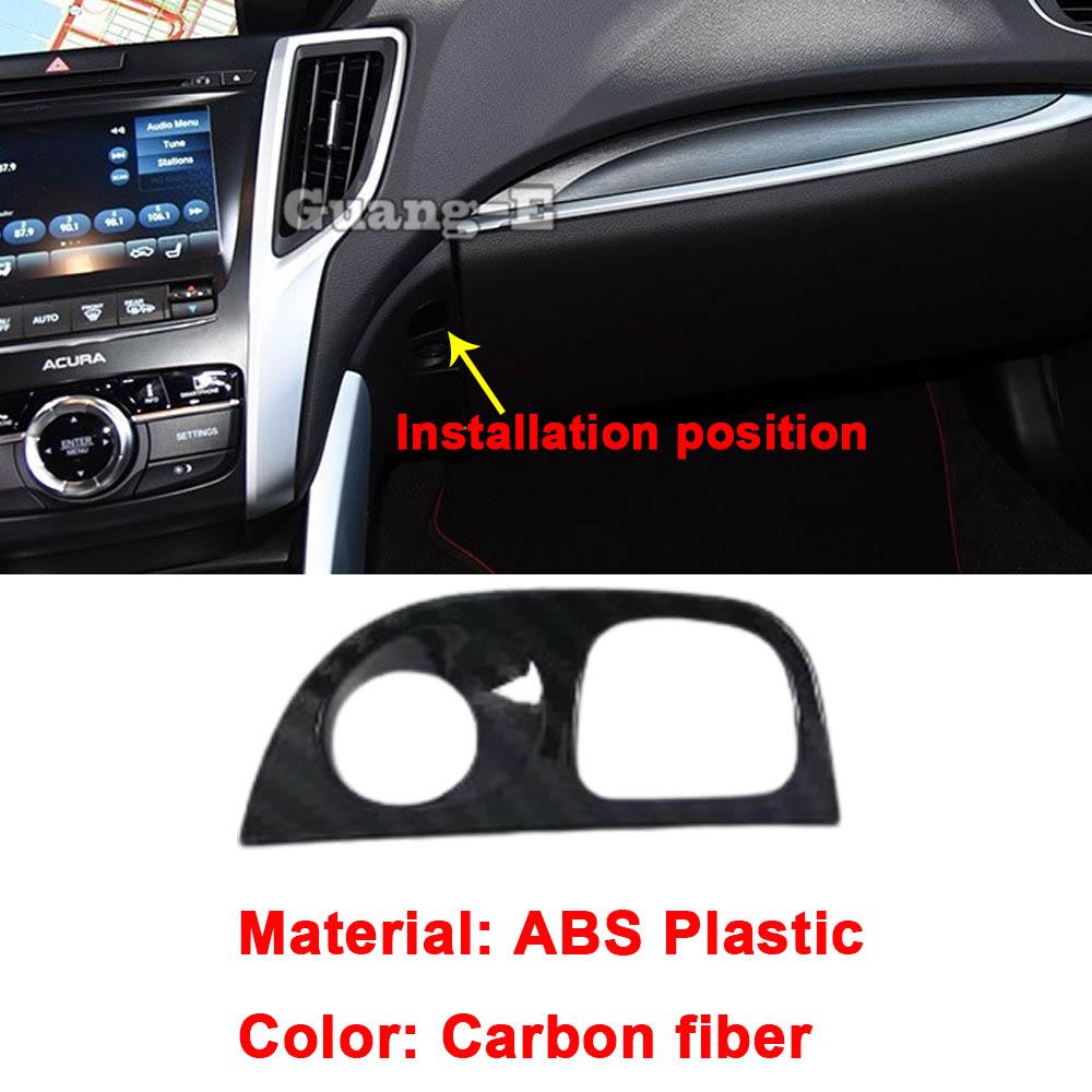 For Acura TLX 2018    ABS Light Button Frame Glove Box Handle Armrest Trim Steering Wheel Cover Bowl Accessories