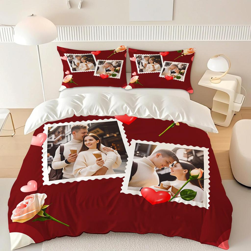 Customized images Duvet Cover Set Comforter Bedding Set 3D Children'S Quilt Cover King Size Bedroom Comforte Cute Printed