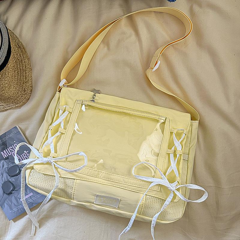 Japanese Hot-selling Ita Bag Transparent Lightweight Crossbody Bags New Sweet Cute Tote Bag Fashionable Personalized Square Bags
