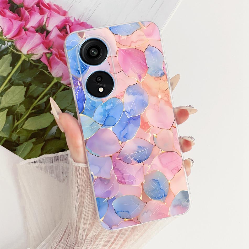 For OPPO Reno8 T 5G CPH2505 / Reno8 T CPH2481 (Reno 8T 4G) Cute Flower Butterfly Cat Painted Case Soft Silicone TPU Phone Cases