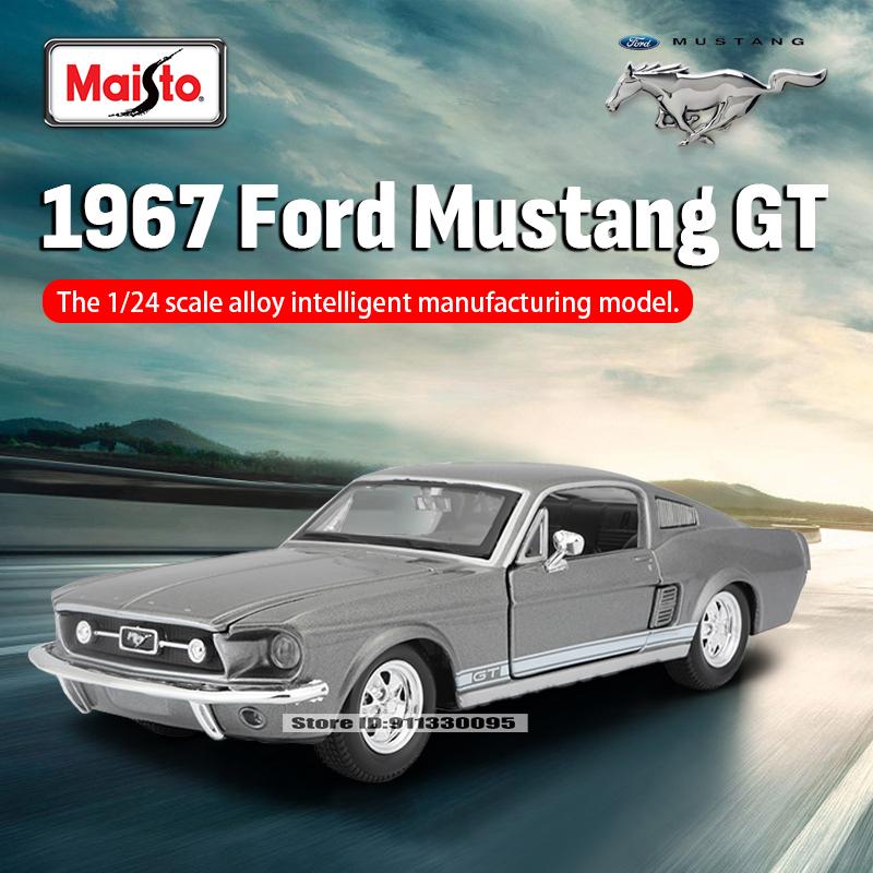 Maisto 1:24 1967 Mustang GT FORD Shelby GT500 Alloy Car Model Handicraft Decoration Collection Toy Tool Gift Die Casting