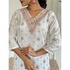 White Salwar Kameez Kurti Indian Pakistani Top Tunic Party Wear Bollywood Dress SC-2273