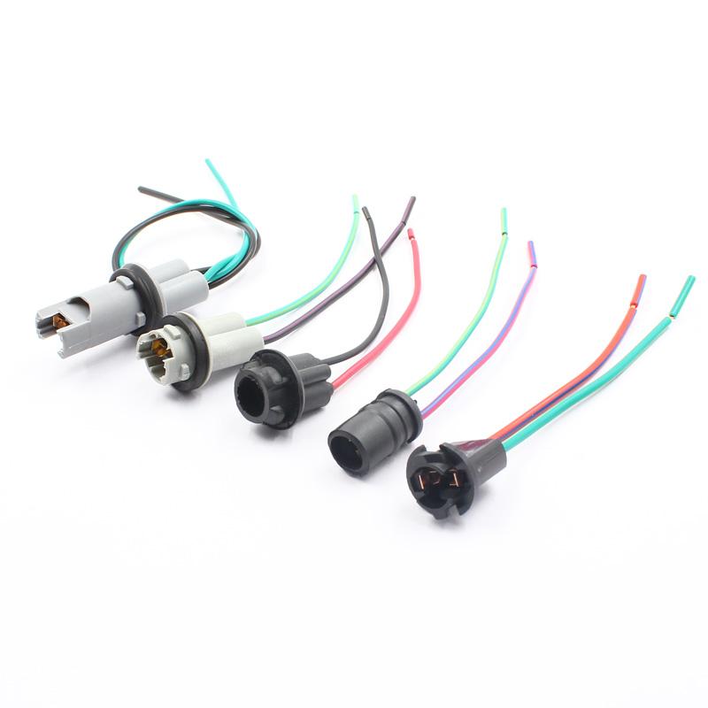 2x 501 T10 W5W Automobile Small LED Light Bulb Plug Wedge Hard Adaptor Socket Connector Car Lamp Holder Adapters Base
