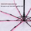 Cherry Blossom Transparent Automatic Umbrella - Soft Girl Three-Fold Design