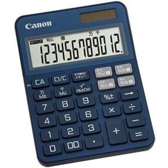

Canon Colorful Calculator Mini Desktop 12 Digits Blue 2307C005 1 Unit (Summary) KS-125WUC-BL [x3 Sets]