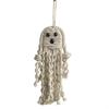 Cute Expression Woven Ghost Tapestry Woven Craft Cotton Rope Pendant Bat Wall Decor  Home Party